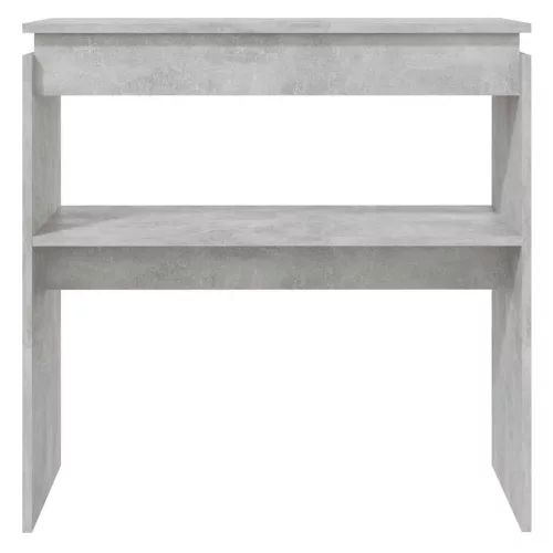 Betonszürke szerelt fa tálalóasztal 80 x 30 x 80 cm