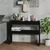 Fekete szerelt fa tálalóasztal 102 x 30 x 80 cm