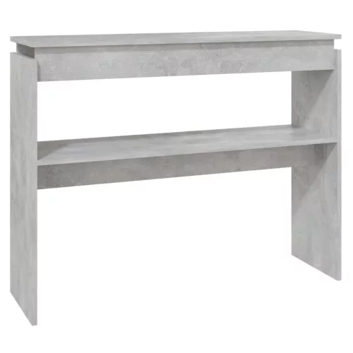 Betonszürke szerelt fa tálalóasztal 102 x 30 x 80 cm