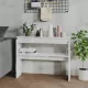 Magasfényű fehér szerelt fa tálalóasztal 102 x 30 x 80 cm
