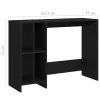 Fekete szerelt fa laptopasztal 102,5 x 35 x 75 cm