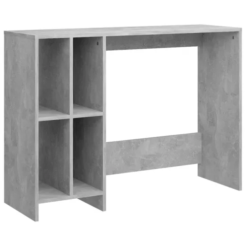 Betonszürke szerelt fa laptopasztal 102,5 x 35 x 75 cm