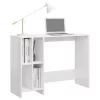 Magasfényű fehér szerelt fa laptopasztal 102,5 x 35 x 75 cm