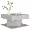 Betonszürke szerelt fa dohányzóasztal 57 x 57 x 30 cm
