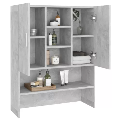 Betonszürke mosógépszekrény 70,5 x 25,5 x 90 cm