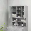 Betonszürke mosógépszekrény 70,5 x 25,5 x 90 cm