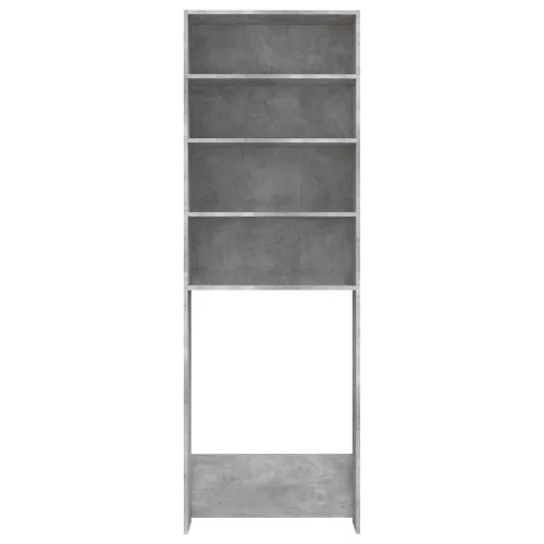 Betonszürke mosógépszekrény 64 x 24 x 190 cm