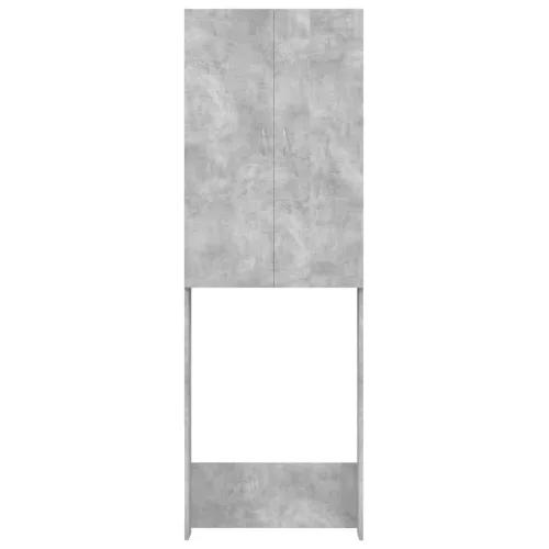 Betonszürke mosógépszekrény 64 x 25,5 x 190 cm
