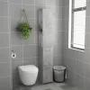 Betonszürke szerelt fa fürdőszobaszekrény 25x26,5x170 cm