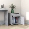 Betonszürke szerelt fa kerekes szekrény 45 x 38 x 54 cm