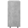 Betonszürke szerelt fa kerekes szekrény 60 x 35 x 75 cm