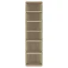 2 db sonoma tölgy színű cipősszekrény 27,5 x 27 x 102 cm
