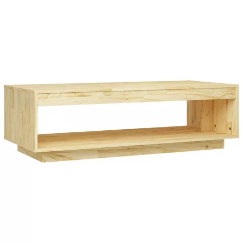 Tömör fenyőfa dohányzóasztal 110 x 50 x 33,5 cm