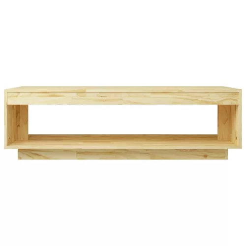 Tömör fenyőfa dohányzóasztal 110 x 50 x 33,5 cm