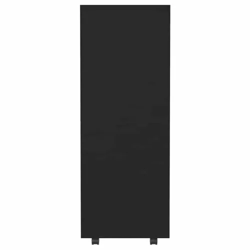 Fekete szerelt fa ruhásszekrény 80 x 40 x 110 cm