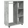 Betonszürke szerelt fa ruhásszekrény 80 x 40 x 110 cm