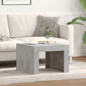 Betonszürke szerelt fa dohányzóasztal 50 x 50 x 35 cm
