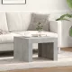 Betonszürke szerelt fa dohányzóasztal 50 x 50 x 35 cm
