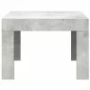 Betonszürke szerelt fa dohányzóasztal 50 x 50 x 35 cm
