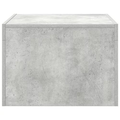 Betonszürke szerelt fa dohányzóasztal 50 x 50 x 35 cm