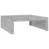 Betonszürke szerelt fa dohányzóasztal 100 x 100 x 35 cm