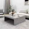 Betonszürke szerelt fa dohányzóasztal 100 x 100 x 35 cm