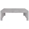 Betonszürke szerelt fa dohányzóasztal 100 x 100 x 35 cm