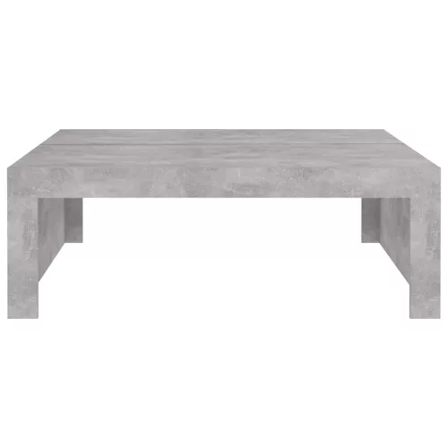 Betonszürke szerelt fa dohányzóasztal 100 x 100 x 35 cm