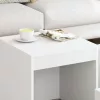3 db fehér szerelt fa egymásba tolható asztal