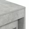 3 db betonszürke szerelt fa egymásba tolható asztal