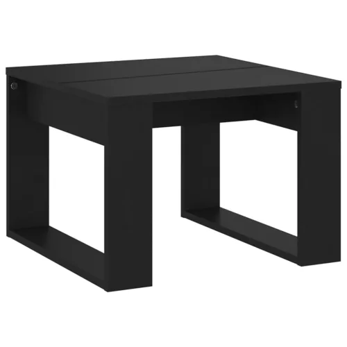 Fekete szerelt fa kisasztal 50 x 50 x 35 cm