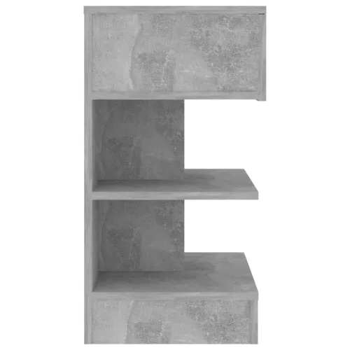 Betonszürke szerelt fa éjjeliszekrény 40 x 35 x 65 cm