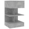 2 db betonszürke éjjeliszekrény 40 x 35 x 65 cm