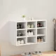 Cipősszekrény polcokkal Fehér 77.5 x 30 x 51 cm Faanyag
