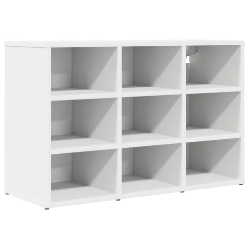 Cipősszekrény polcokkal Fehér 77.5 x 30 x 51 cm Faanyag