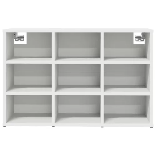 Cipősszekrény polcokkal Fehér 77.5 x 30 x 51 cm Faanyag