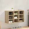 Cipősszekrény polcokkal sonoma tölgy 77.5 x 30 x 51 cm Faanyag