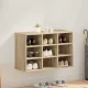 Cipősszekrény polcokkal sonoma tölgy 77.5 x 30 x 51 cm Faanyag