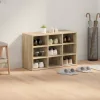 Cipősszekrény polcokkal sonoma tölgy 77.5 x 30 x 51 cm Faanyag