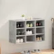 Cipősszekrény polcokkal Beton szürke 77.5 x 30 x 51 cm Faanyag