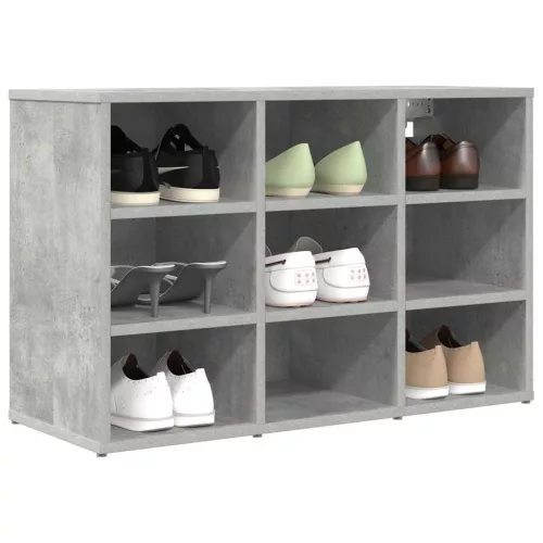 Cipősszekrény polcokkal Beton szürke 77.5 x 30 x 51 cm Faanyag