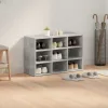 Cipősszekrény polcokkal Beton szürke 77.5 x 30 x 51 cm Faanyag