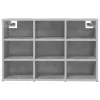 Cipősszekrény polcokkal Beton szürke 77.5 x 30 x 51 cm Faanyag
