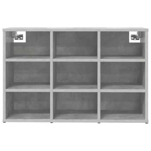 Cipősszekrény polcokkal Beton szürke 77.5 x 30 x 51 cm Faanyag