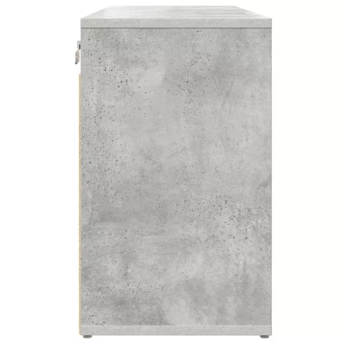Cipősszekrény polcokkal Beton szürke 77.5 x 30 x 51 cm Faanyag