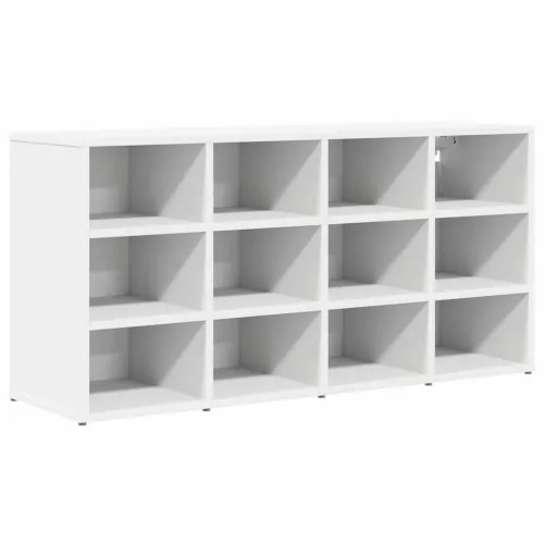 Cipősszekrény polcokkal Fehér 103 x 30 x 51 cm Faanyag