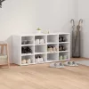 Cipősszekrény polcokkal Fehér 103 x 30 x 51 cm Faanyag