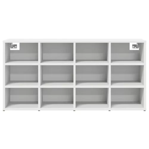 Cipősszekrény polcokkal Fehér 103 x 30 x 51 cm Faanyag