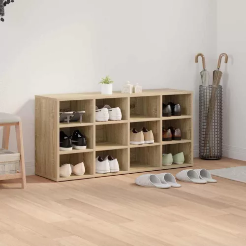 Cipősszekrény polcokkal sonoma tölgy 103 x 30 x 51 cm Faanyag