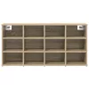 Cipősszekrény polcokkal sonoma tölgy 103 x 30 x 51 cm Faanyag